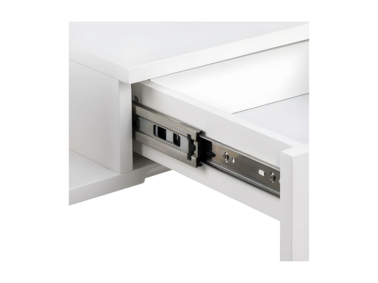 Kamichi - Table de chevet murale réversible en bois - Blanc