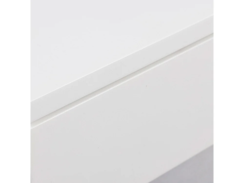 Kamichi - Table de chevet murale réversible en bois - Blanc