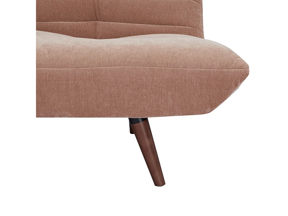 Tommy - Canapé convertible 3 places en tissu chenille - Rose blush