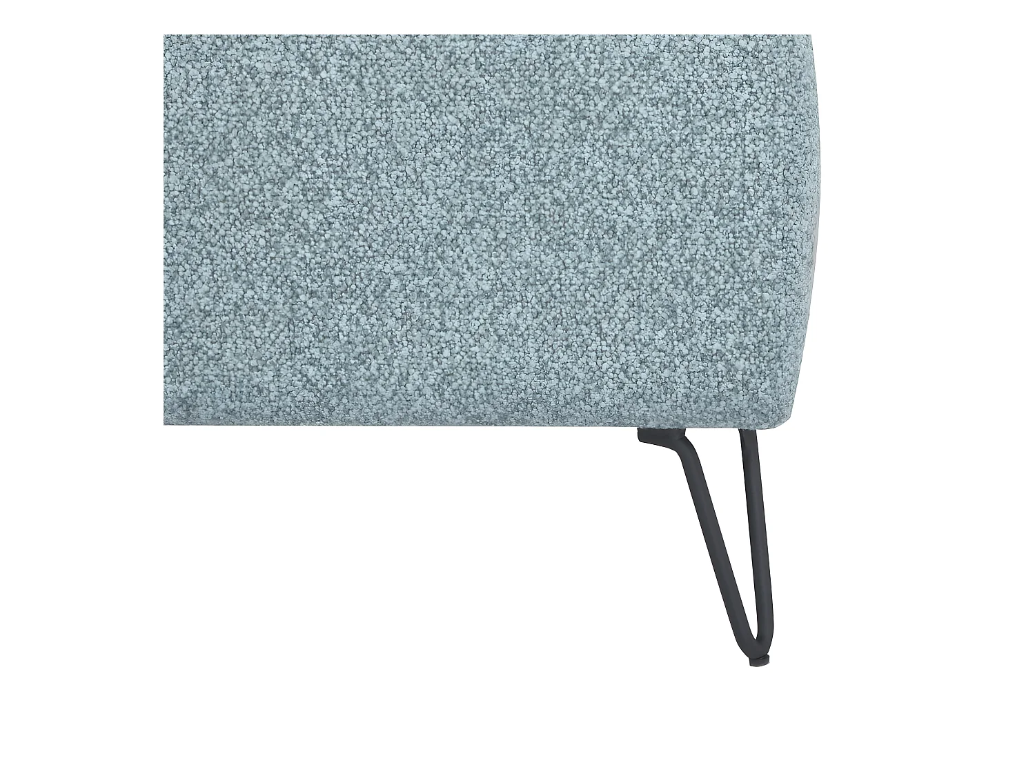 Joe harper - Canapé convertible 2 places en tissu bouclette - Bleu aqua