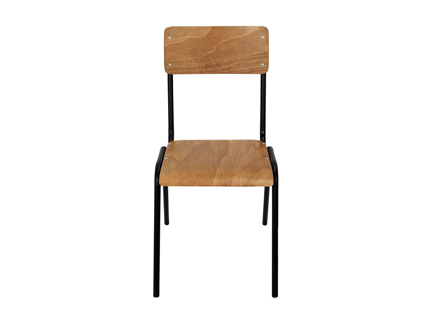 Chaise écolier en bois (Lot de 2)