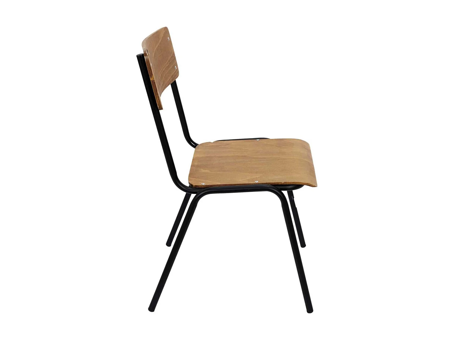 Chaise écolier en bois (Lot de 2)