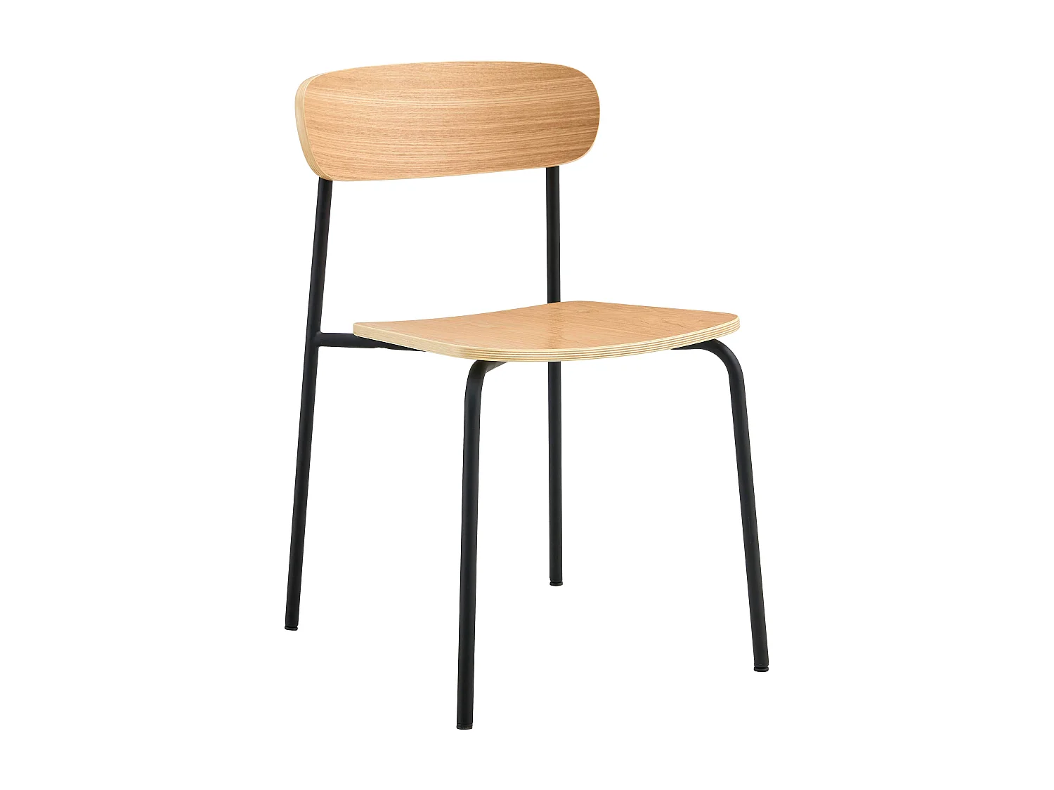 Lot de 2 chaises en bois noir