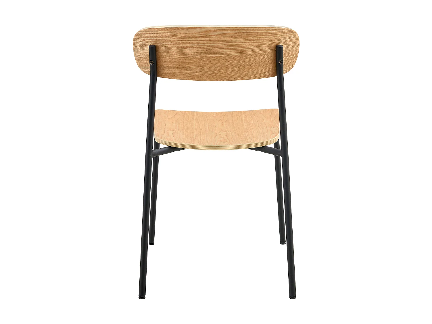 Lot de 2 chaises en bois noir