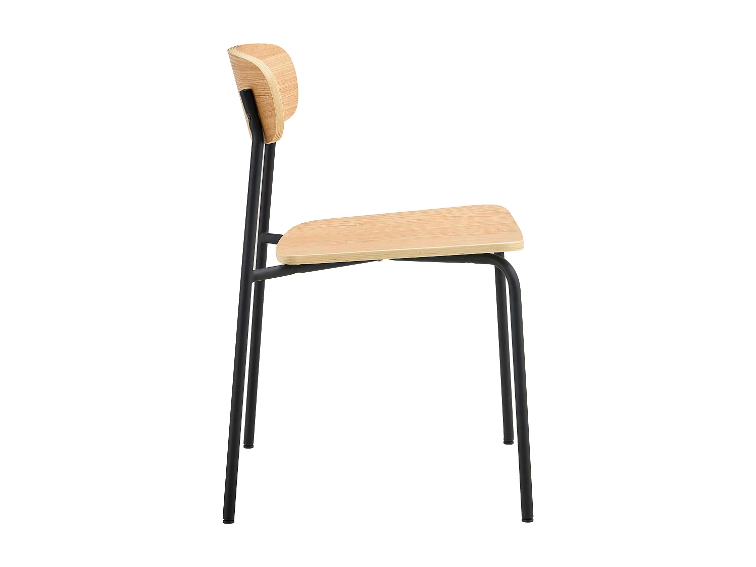 Lot de 2 chaises en bois noir