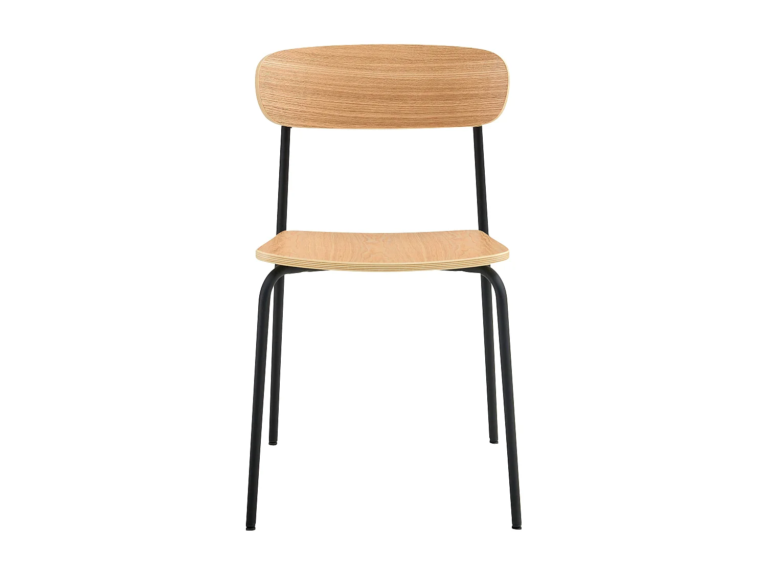 Lot de 2 chaises en bois noir