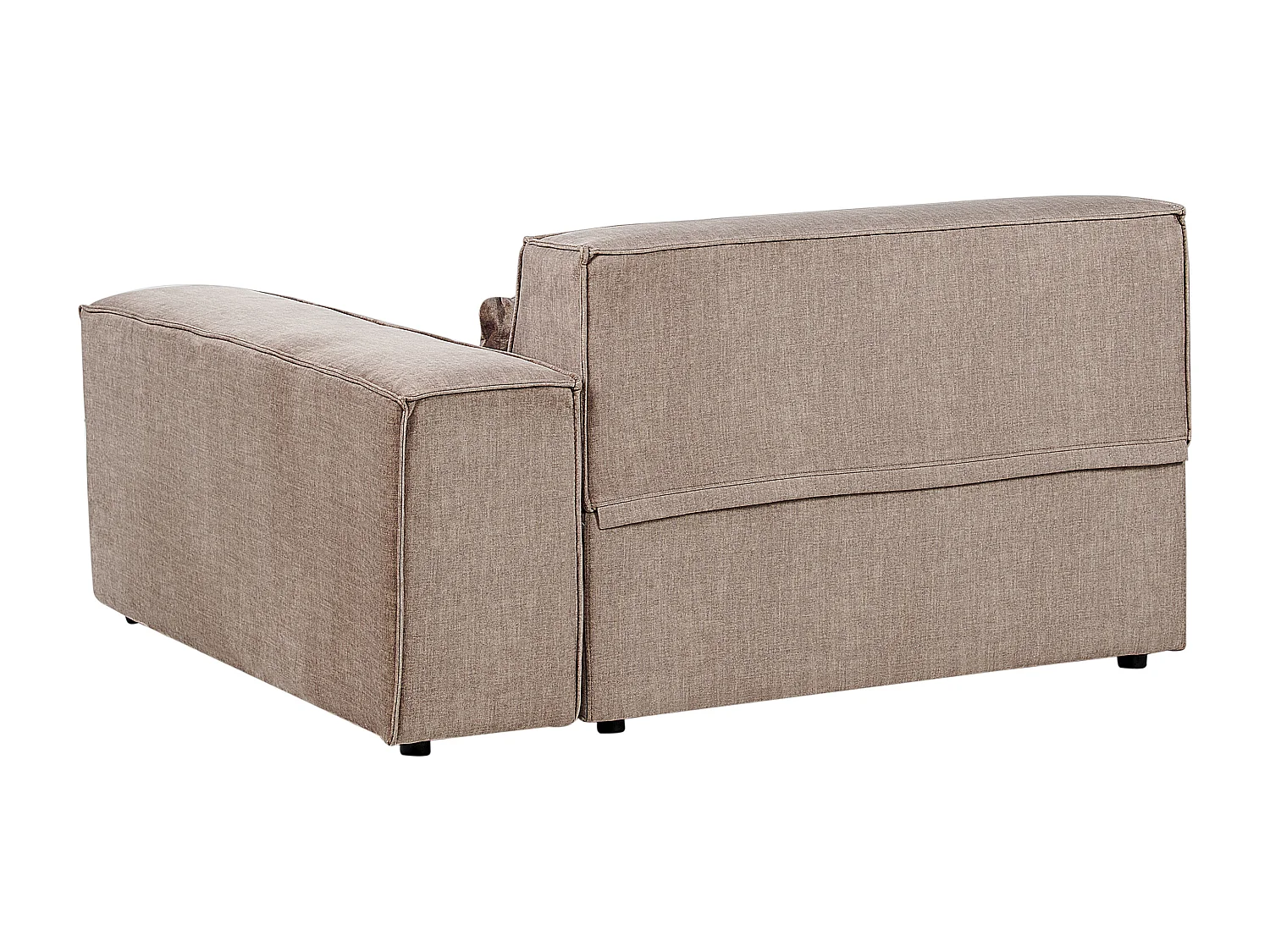 Sofá de canto modular HELLNAR Tecido Castanho claro 2 lugares à esquerda