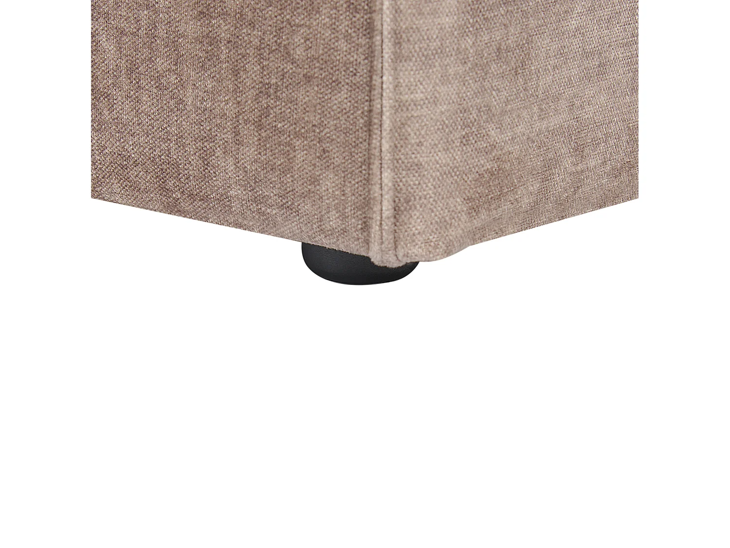 Chaise longue côté droit HELLNAR Tissu Marron clair