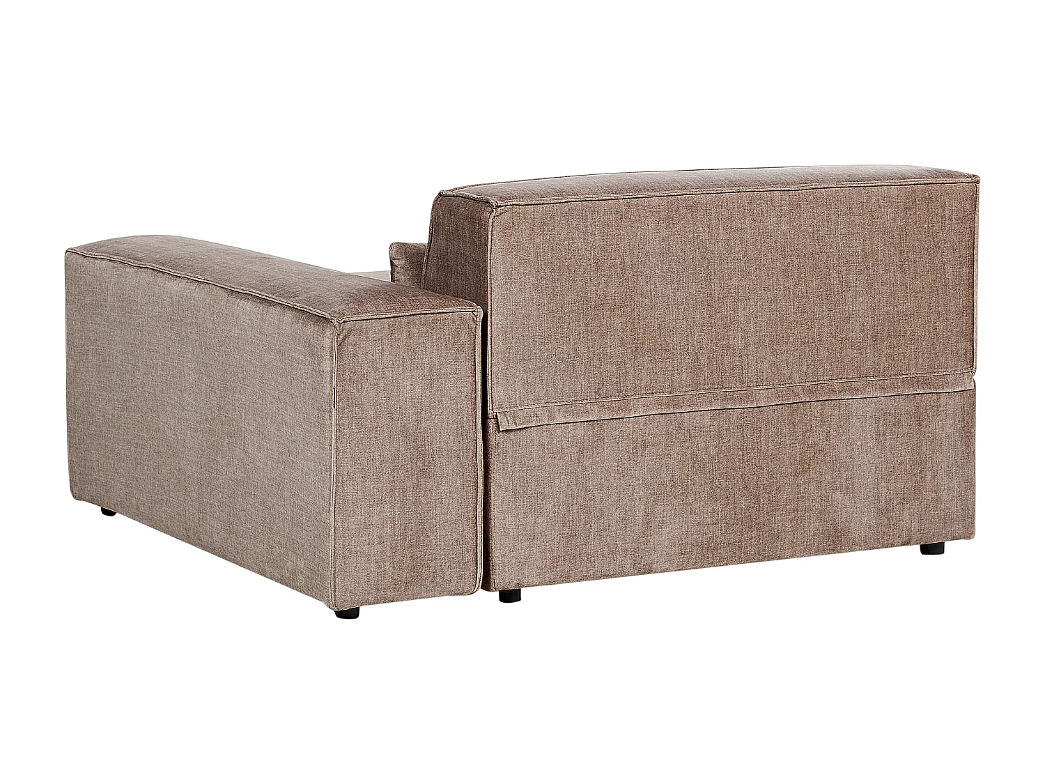 Chaise longue versione sinistra HELLNAR Tessuto Marrone chiaro