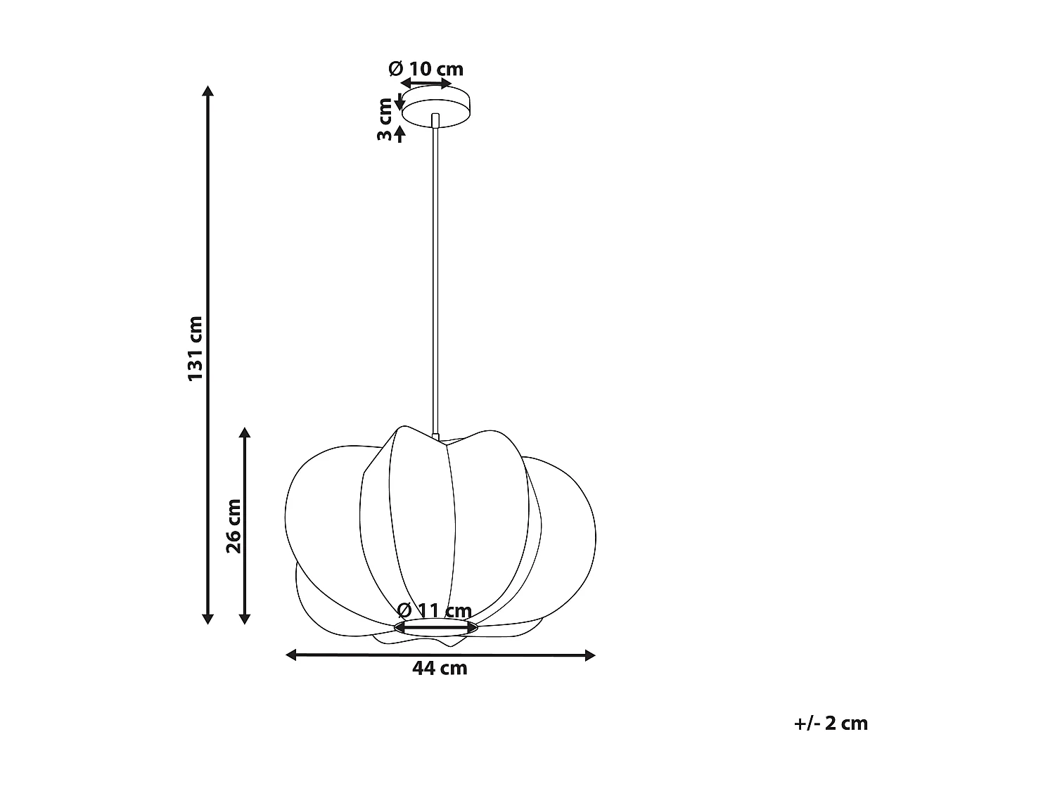 Lampe suspension KIBI Rotin Naturel