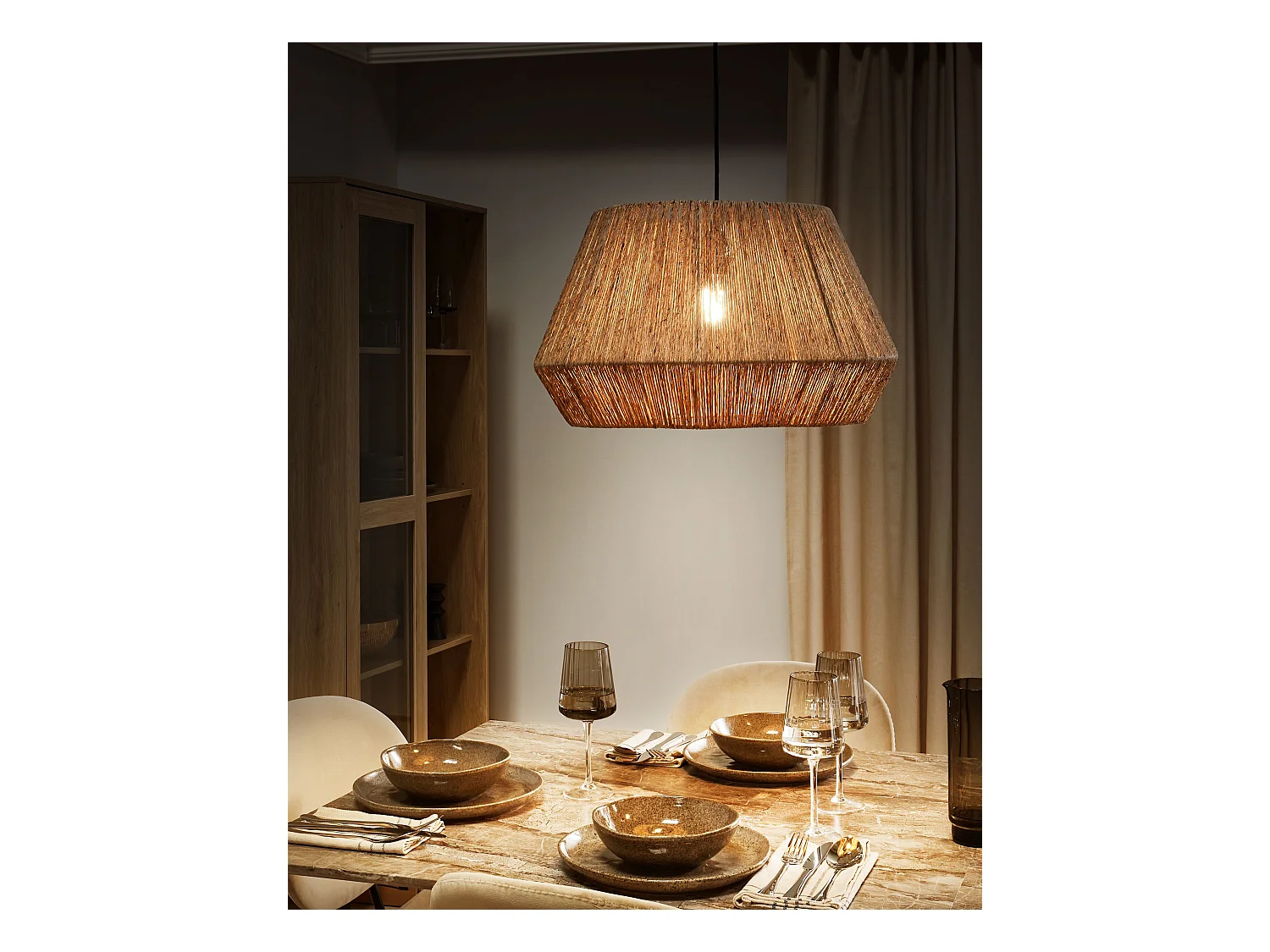 Hanglamp BIRAU Jute Natuurlijk