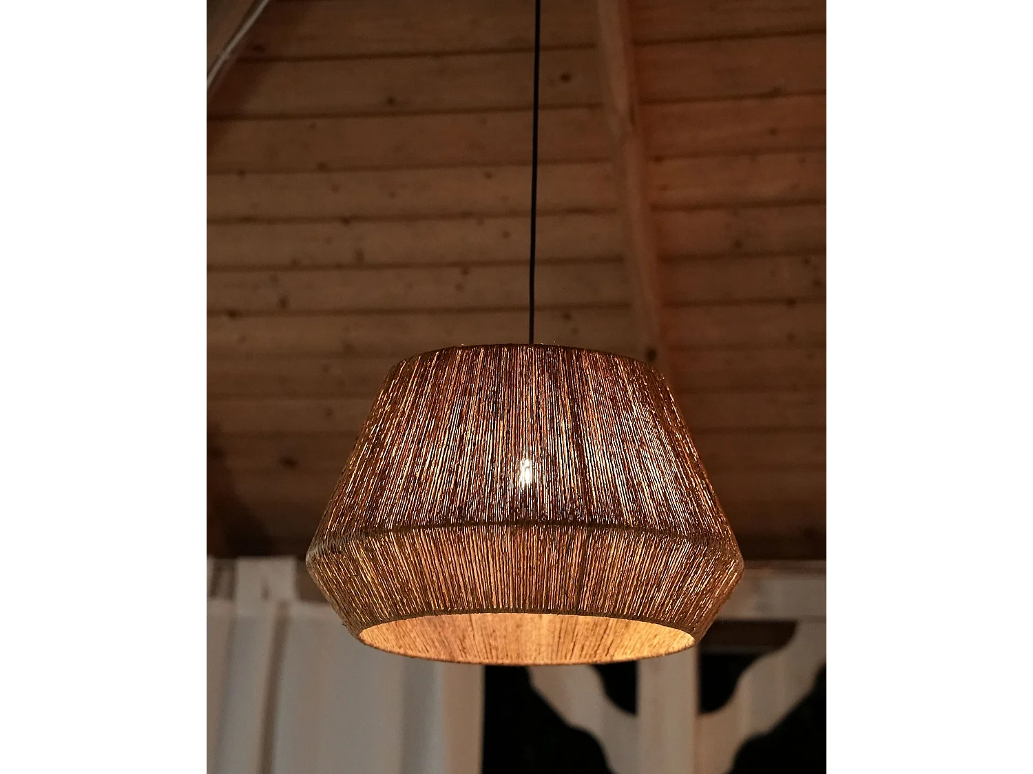 Lampe suspension BIRAU Jute Naturel