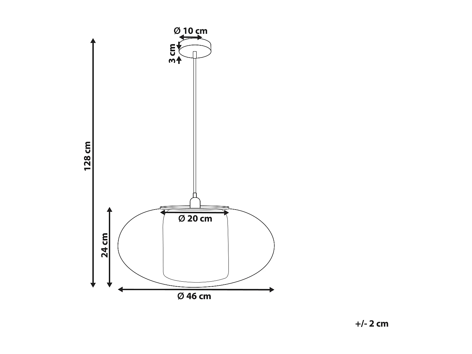 Lampa wisząca LIMBANG Drewno bambusowe Naturalny