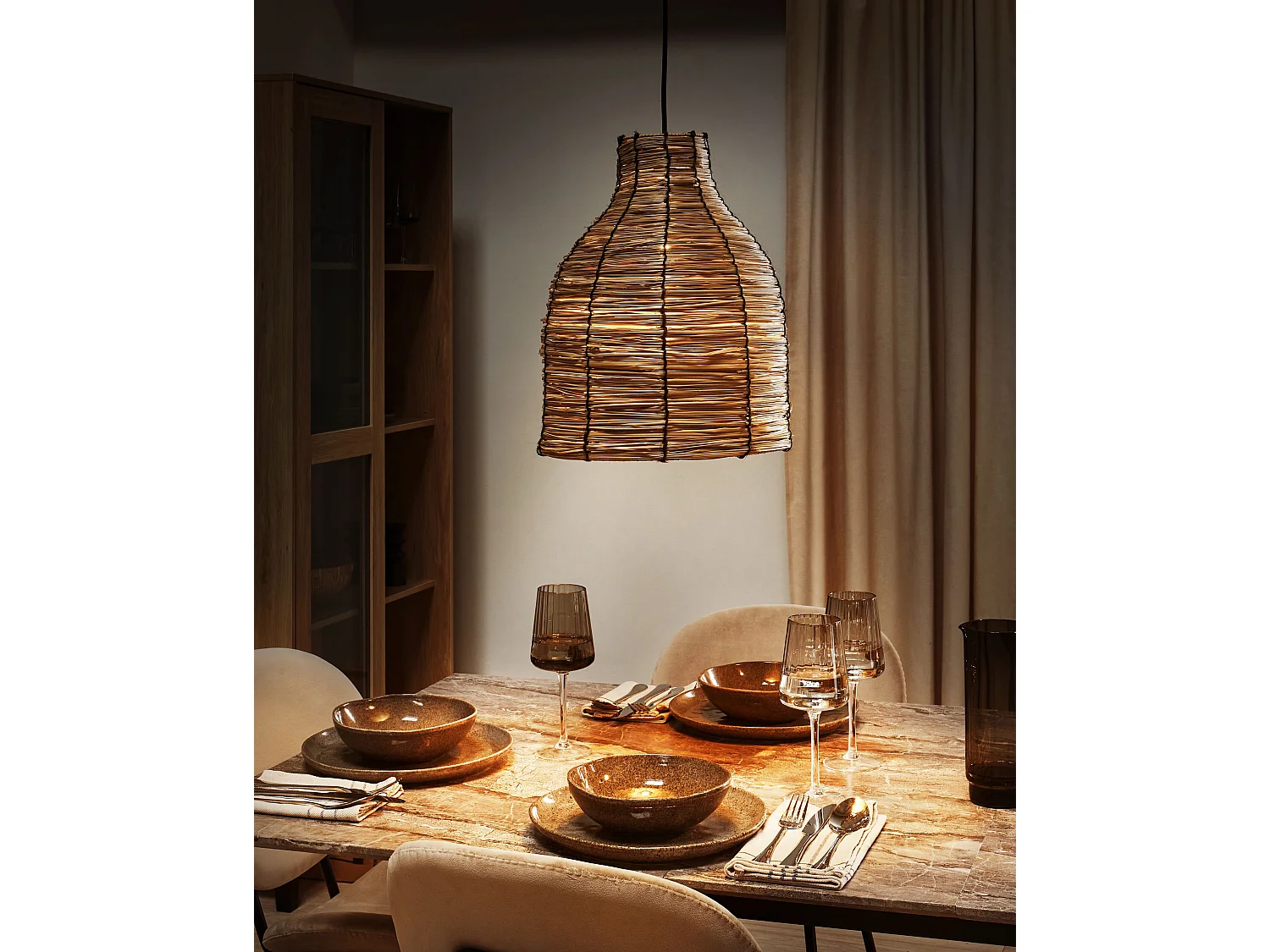 Hanglamp KELAKAS Wicker Natuurlijk