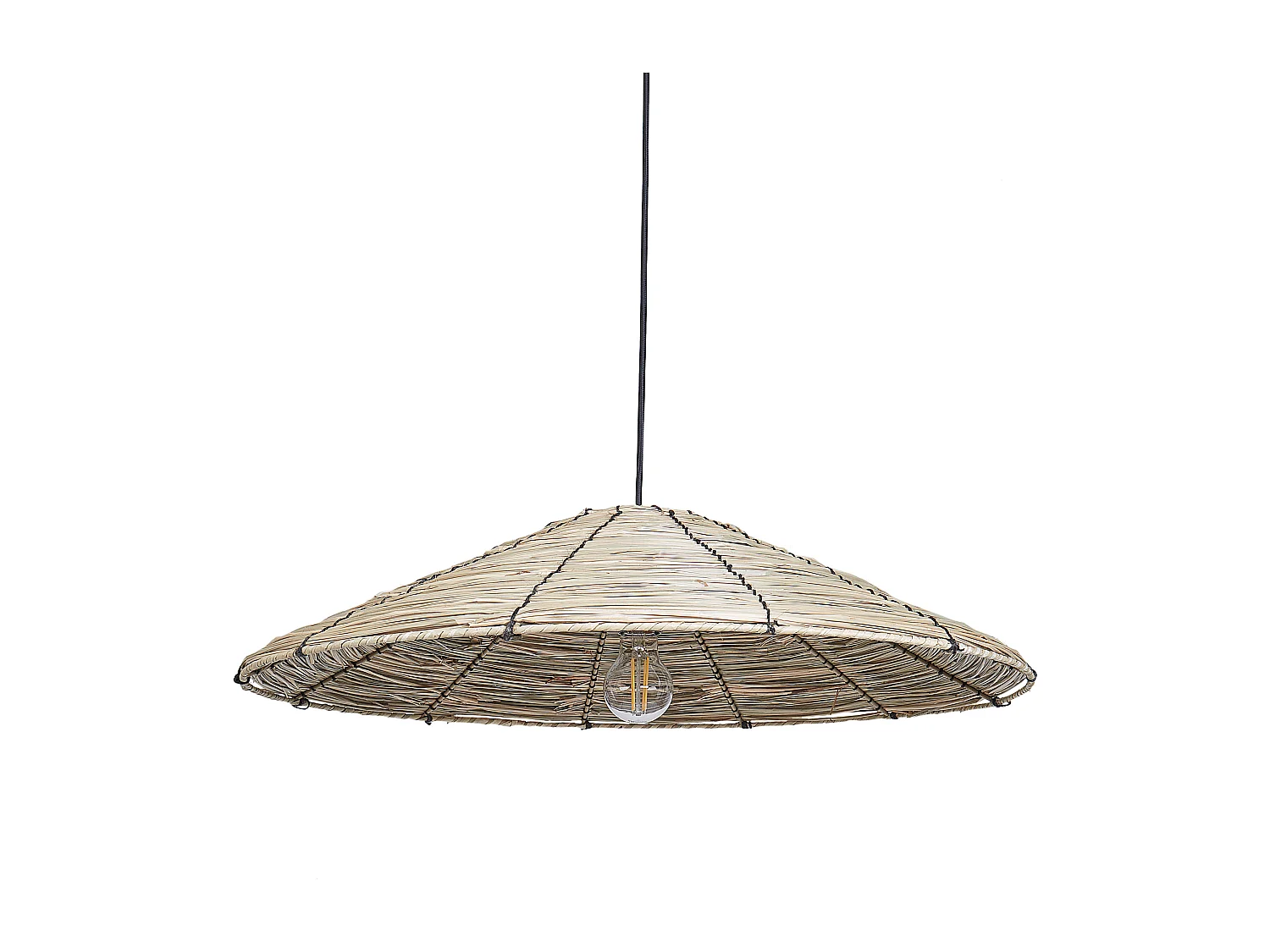 Hanglamp LUAGAN Wicker Natuurlijk