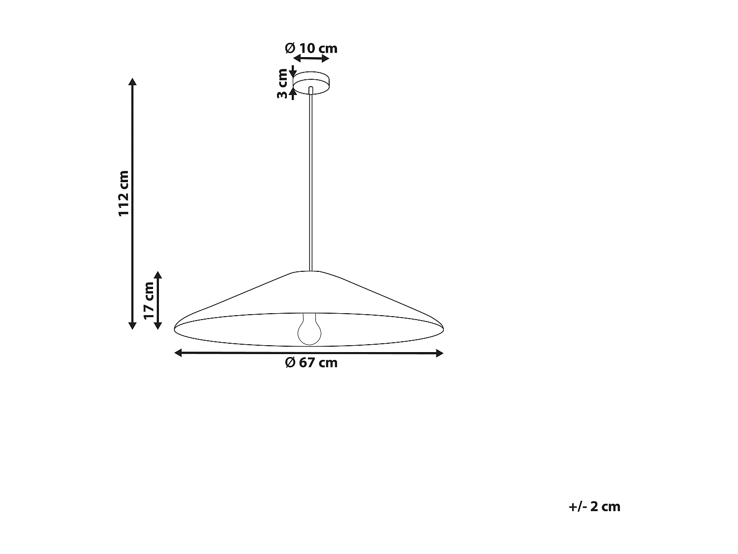 Hanglamp LUAGAN Wicker Natuurlijk