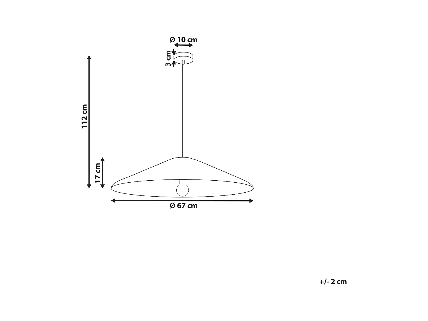 Lampe suspension LUAGAN Osier Naturel