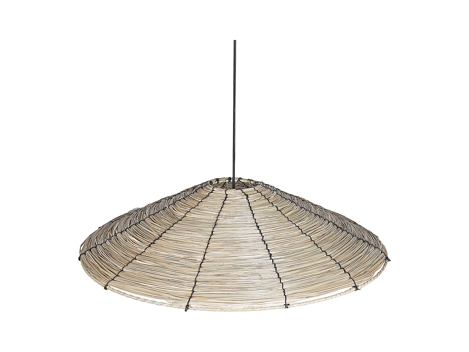 Lampe suspension LUAGAN Osier Naturel