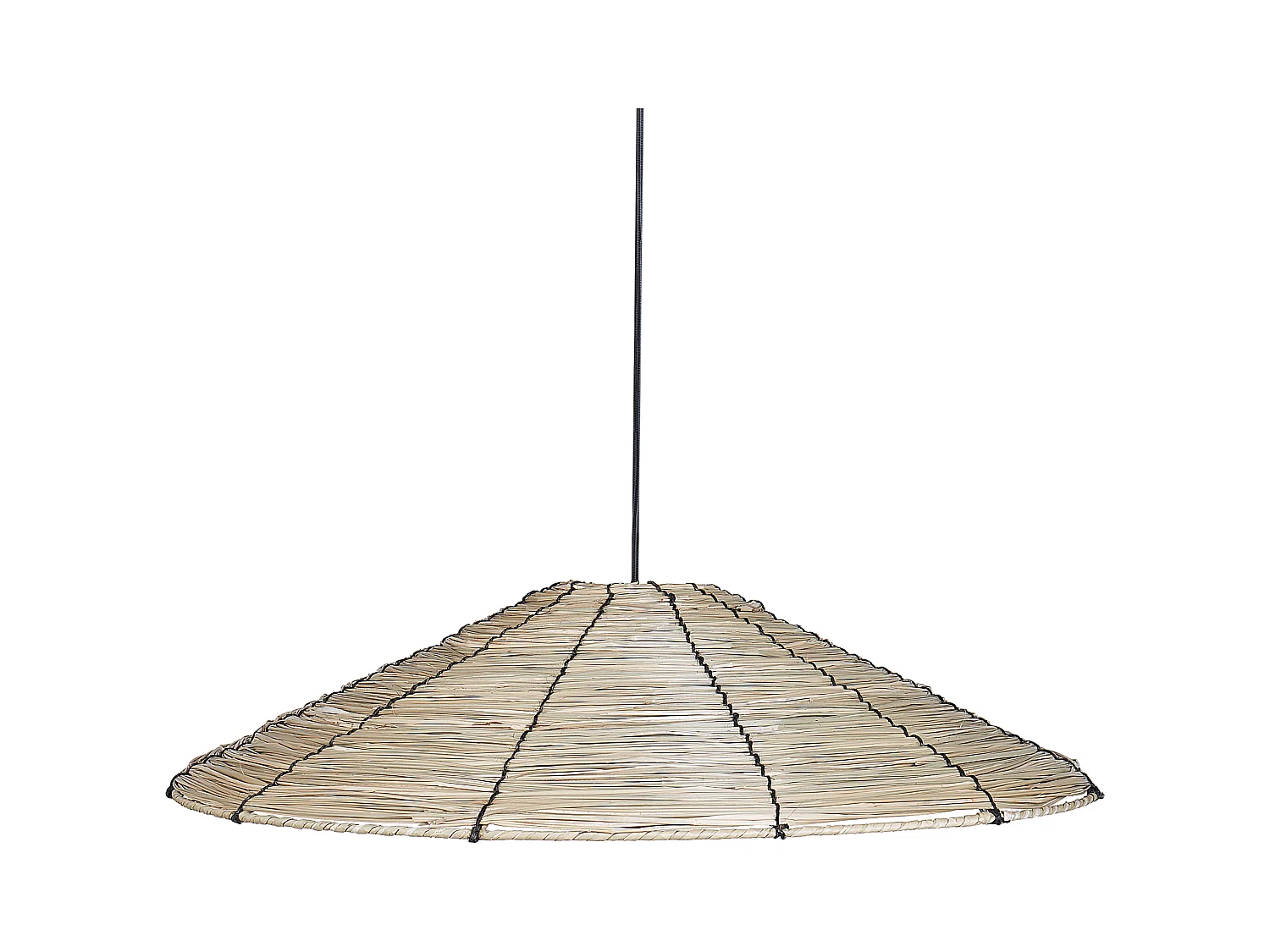 Lampe suspension LUAGAN Osier Naturel