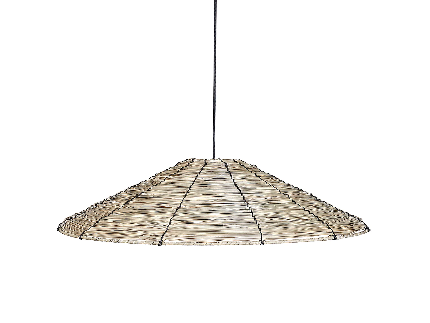 Lampe suspension LUAGAN Osier Naturel