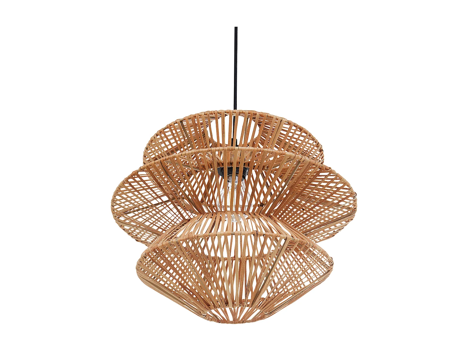 Lampe suspension ANDUKI Rotin Naturel
