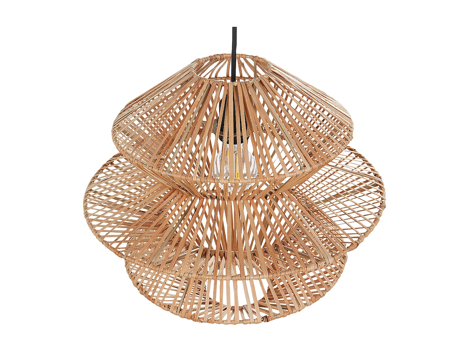 Lampe suspension ANDUKI Rotin Naturel