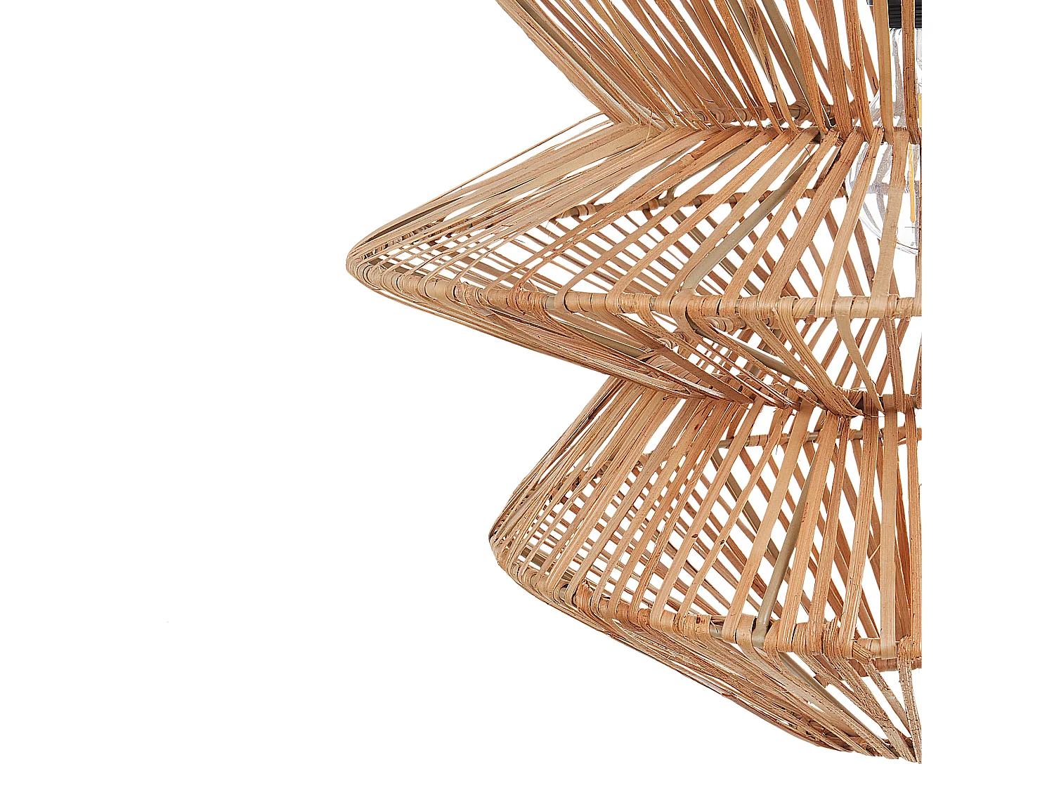 Hängelampe aus Rattan natürlich Boho Stil modern Anduki