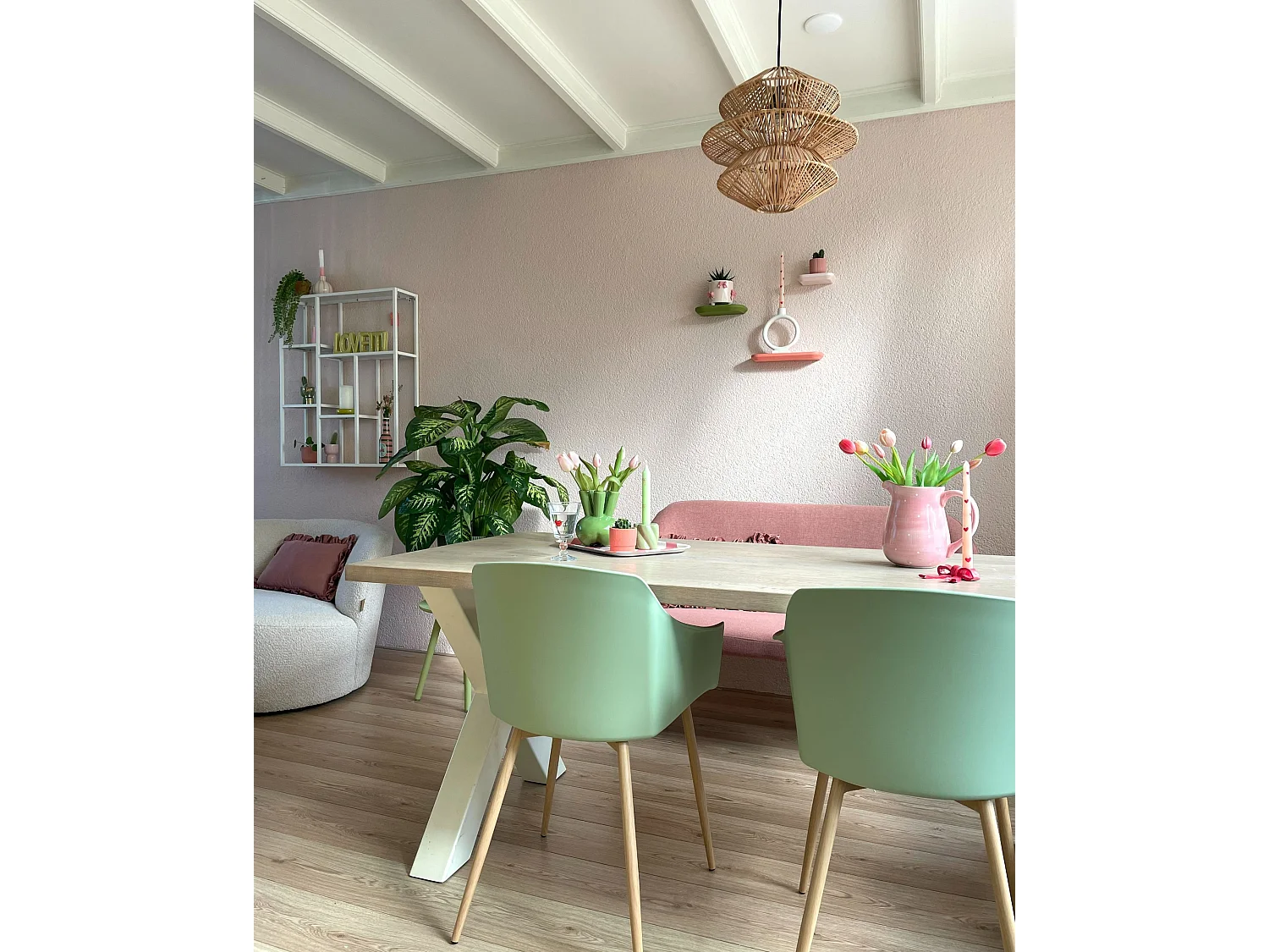 Hängelampe ANDUKI Rattan Naturfarben