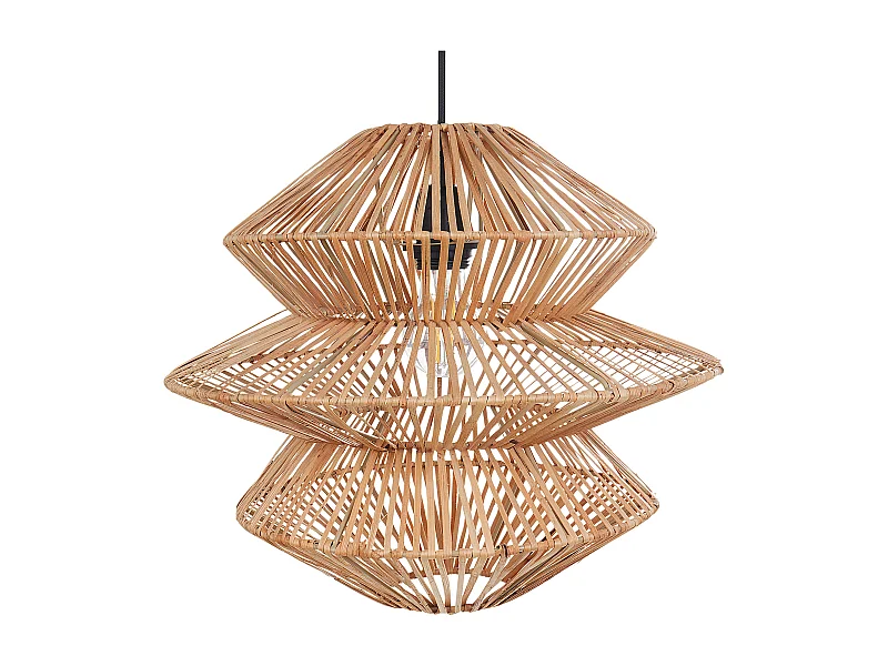 Hängelampe aus Rattan natürlich Boho Stil modern Anduki