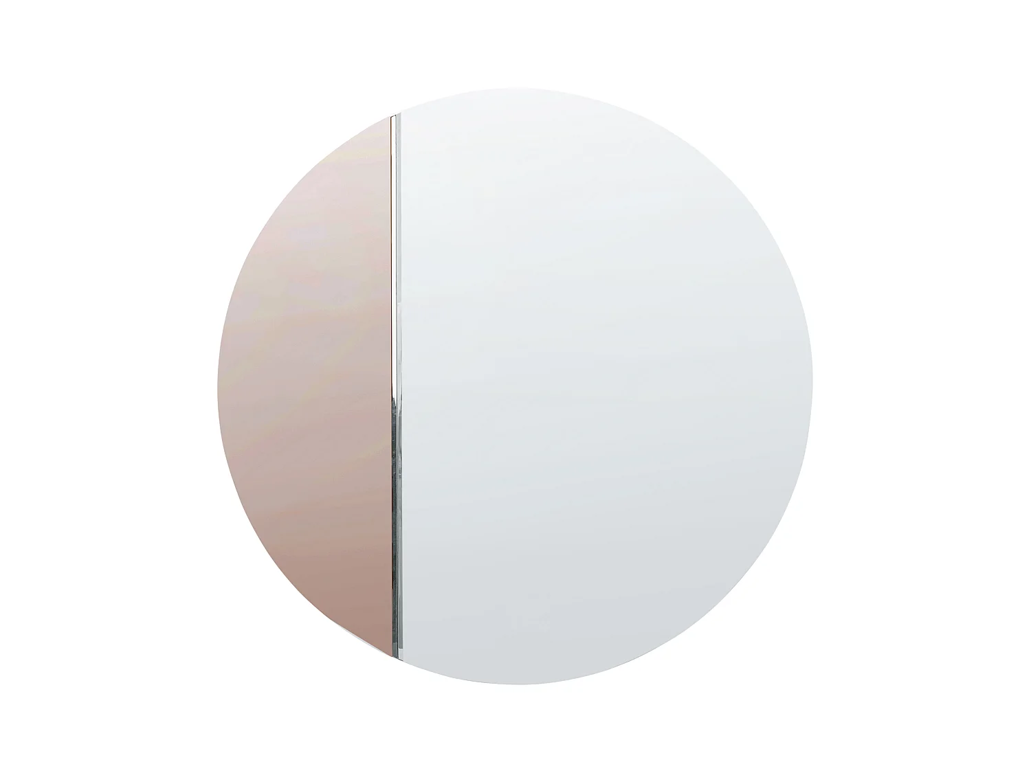 Miroir CHARRON 80 cm 80 cm Rose doré