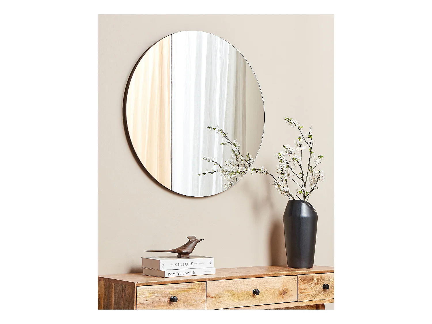 Wandspiegel CHARRON 80 cm 80 cm Roségoud