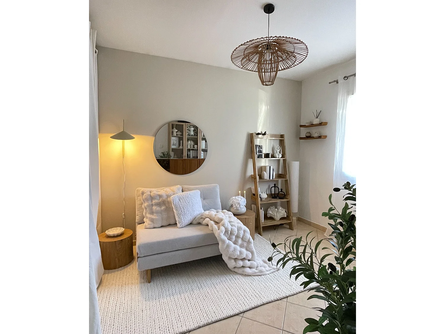 Miroir CHARRON 80 cm 80 cm Rose doré