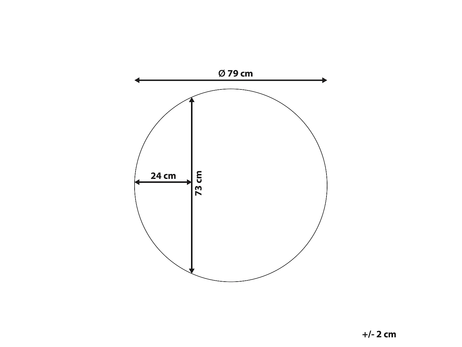 Miroir CHARRON 80 cm 80 cm Rose doré