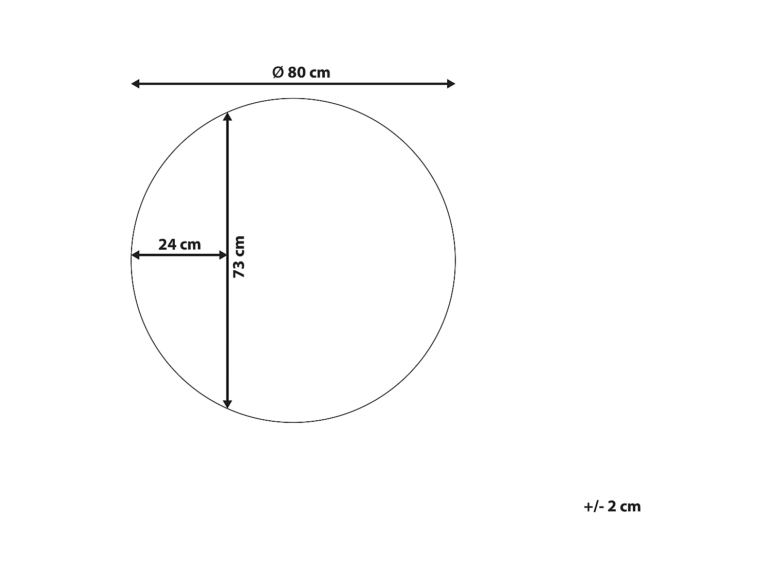 Wandspiegel CHARRON 80 cm 80 cm Blauw