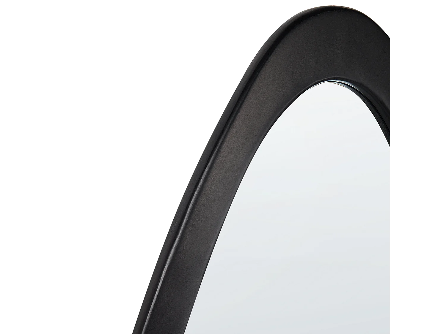 Wandspiegel BLET 80 cm 180 cm Hout Zwart