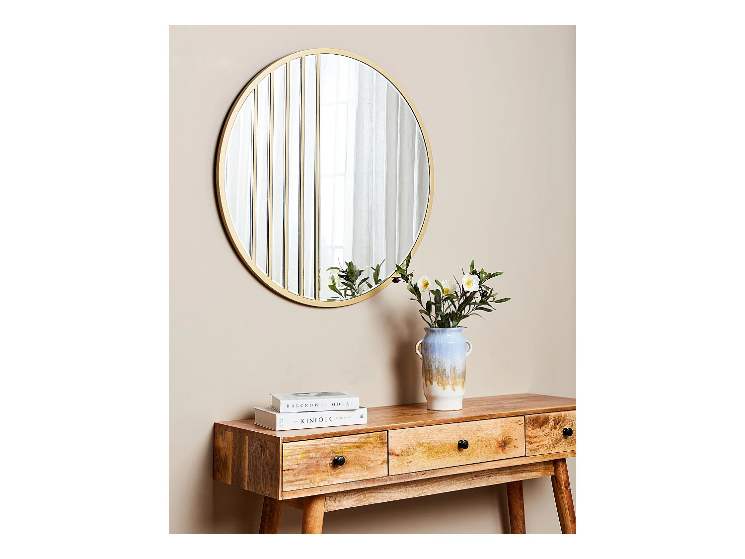 Miroir COUST 80 cm 80 cm Doré