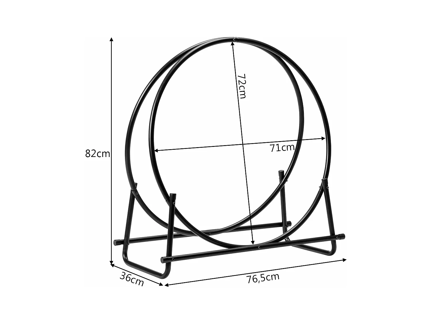 Kaminholzregal Metall