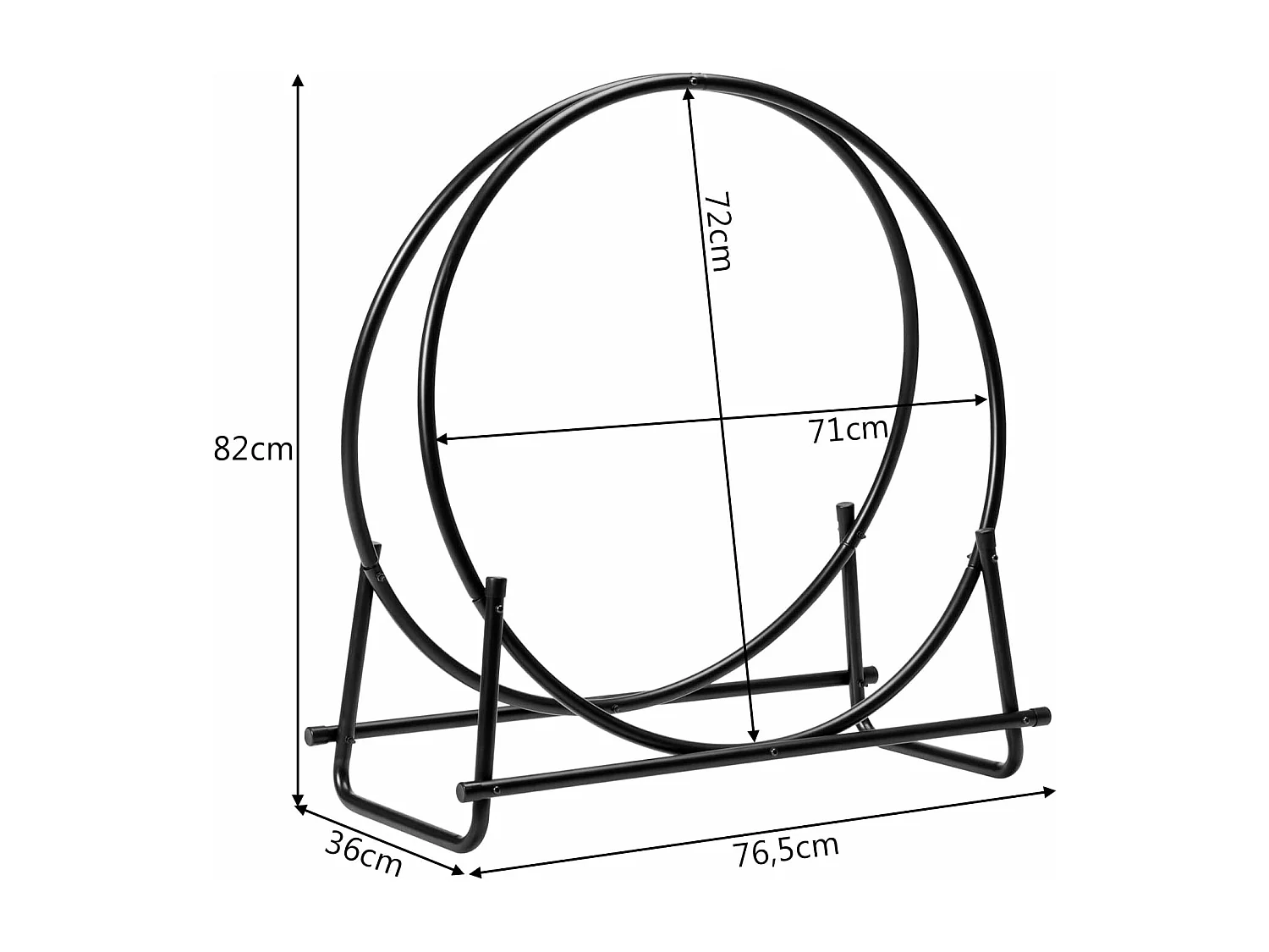 Kaminholzregal Metall