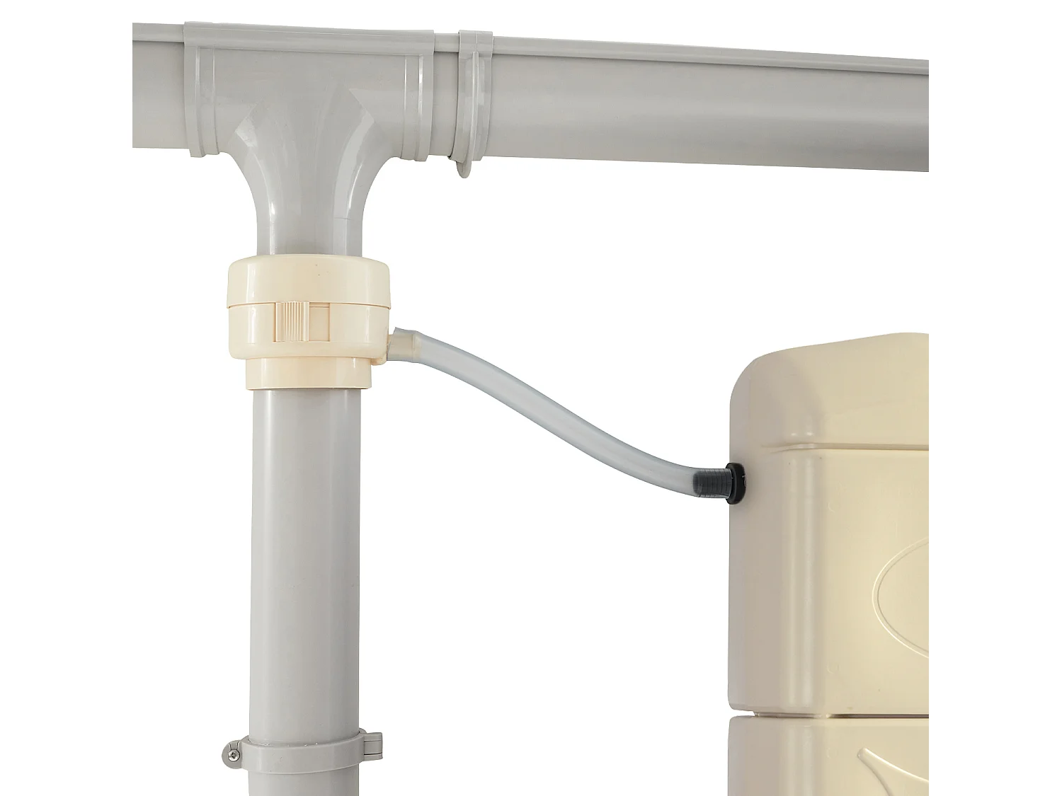Set di 2 recuperatore d'acqua a parete chastang, 300l, beige