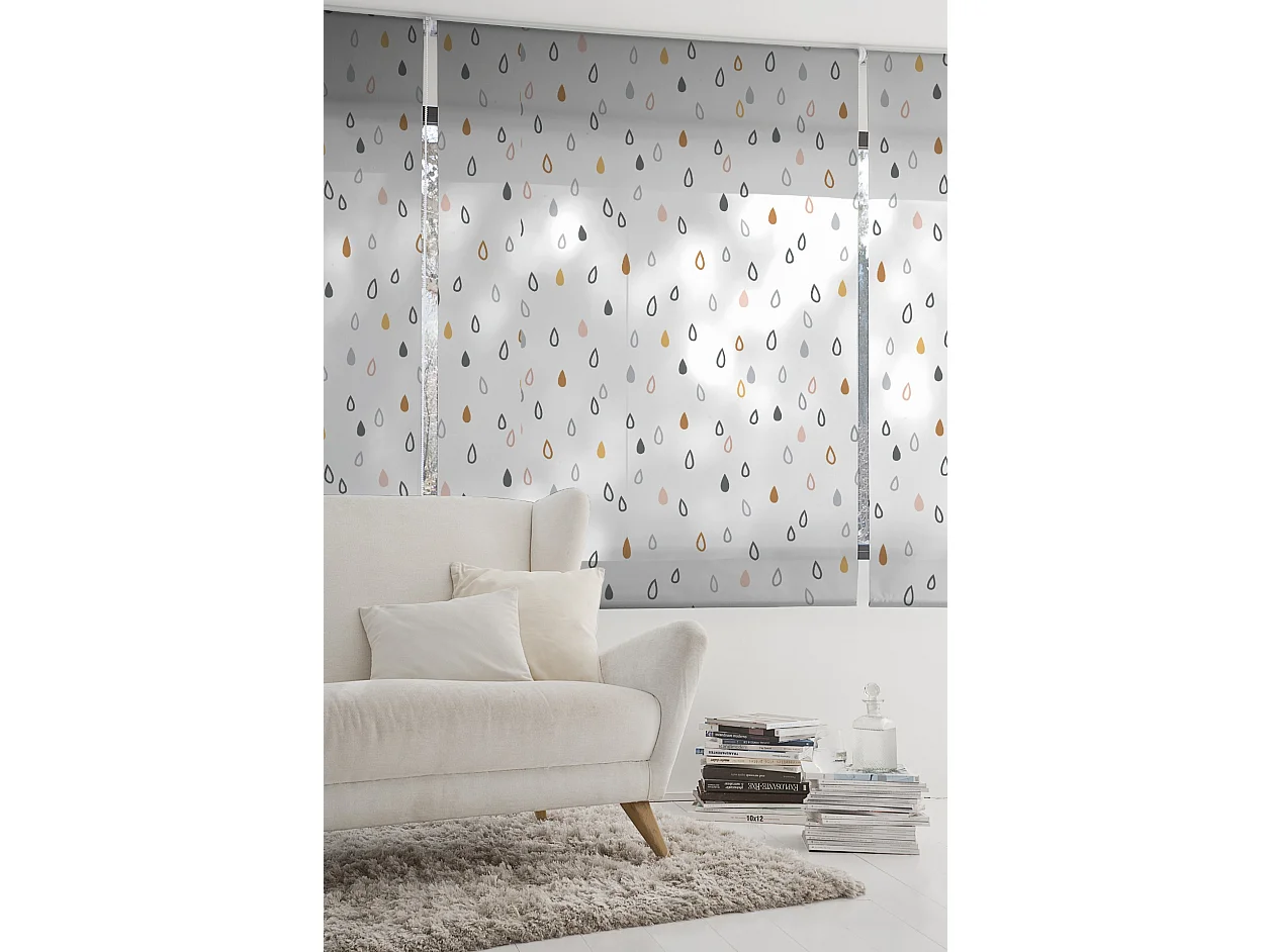 ESTORALIS | Estores Personalizados TEXTURAS | 90 x 180 cm (Ancho por Alto) Tamaño de Tela 87 x 175 cm | Modelo T-4071 Color Unico