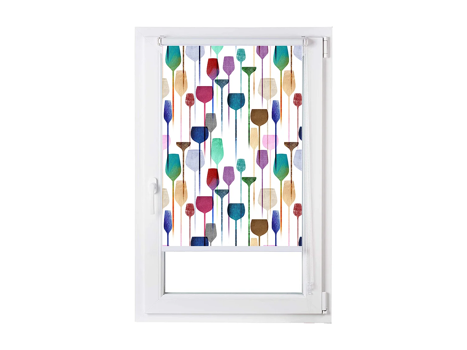 ESTORALIS | Estores Personalizados Easyfix de COCINA | 75 x 150 cm (Ancho por Alto) Tamaño de Tela 72 x 150 cm | Modelo C-1225 Color Unico