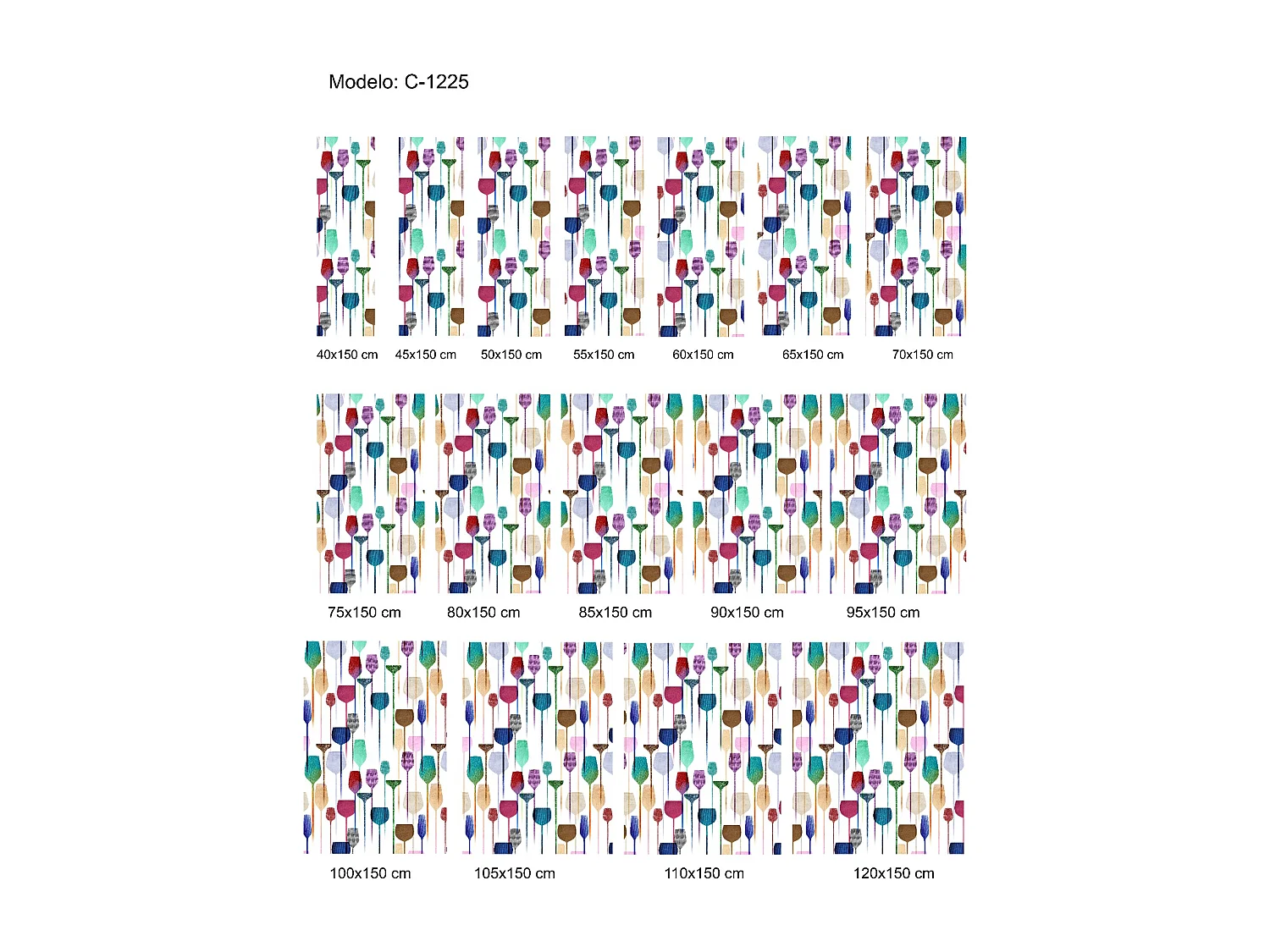 ESTORALIS | Estores Personalizados Easyfix de COCINA | 75 x 150 cm (Ancho por Alto) Tamaño de Tela 72 x 150 cm | Modelo C-1225 Color Unico