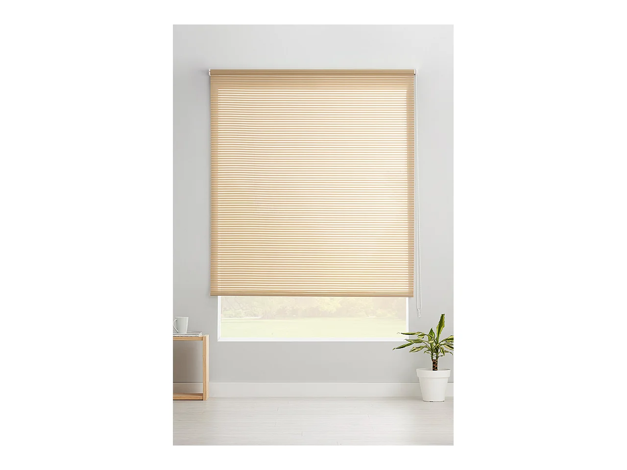 ESTORALIS | Estores Enrollables Translucidos  | 130 x 195 cm (Ancho por Alto) Tamaño de Tela 127 x 190 cm | Modelo ROBERT Color Turron