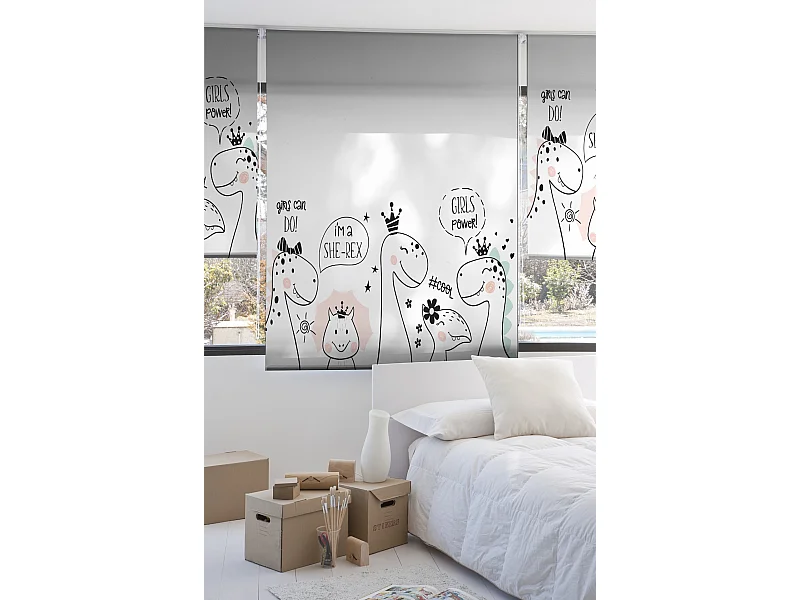 ESTORALIS | Estores Personalizados INFANTILES | 90 x 180 cm (Ancho por Alto) Tamaño de Tela 87 x 175 cm | Modelo I-2158 Color Unico