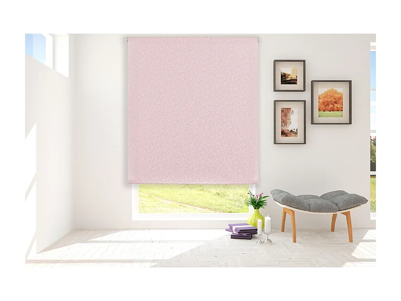 ESTORALIS | Estor Enrollable Translúcido | 150 x 255 cm (Ancho por Alto) Tamaño de Tela 147 x 250 cm | Modelo SANDOR Color Salmon