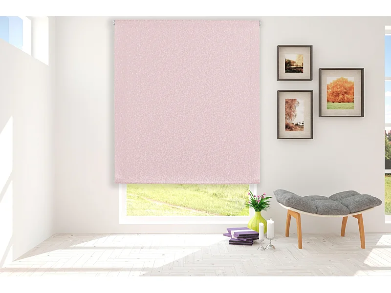 ESTORALIS | Estor Enrollable Translúcido | 170 x 255 cm (Ancho por Alto) Tamaño de Tela 167 x 250 cm | Modelo SANDOR Color Salmon