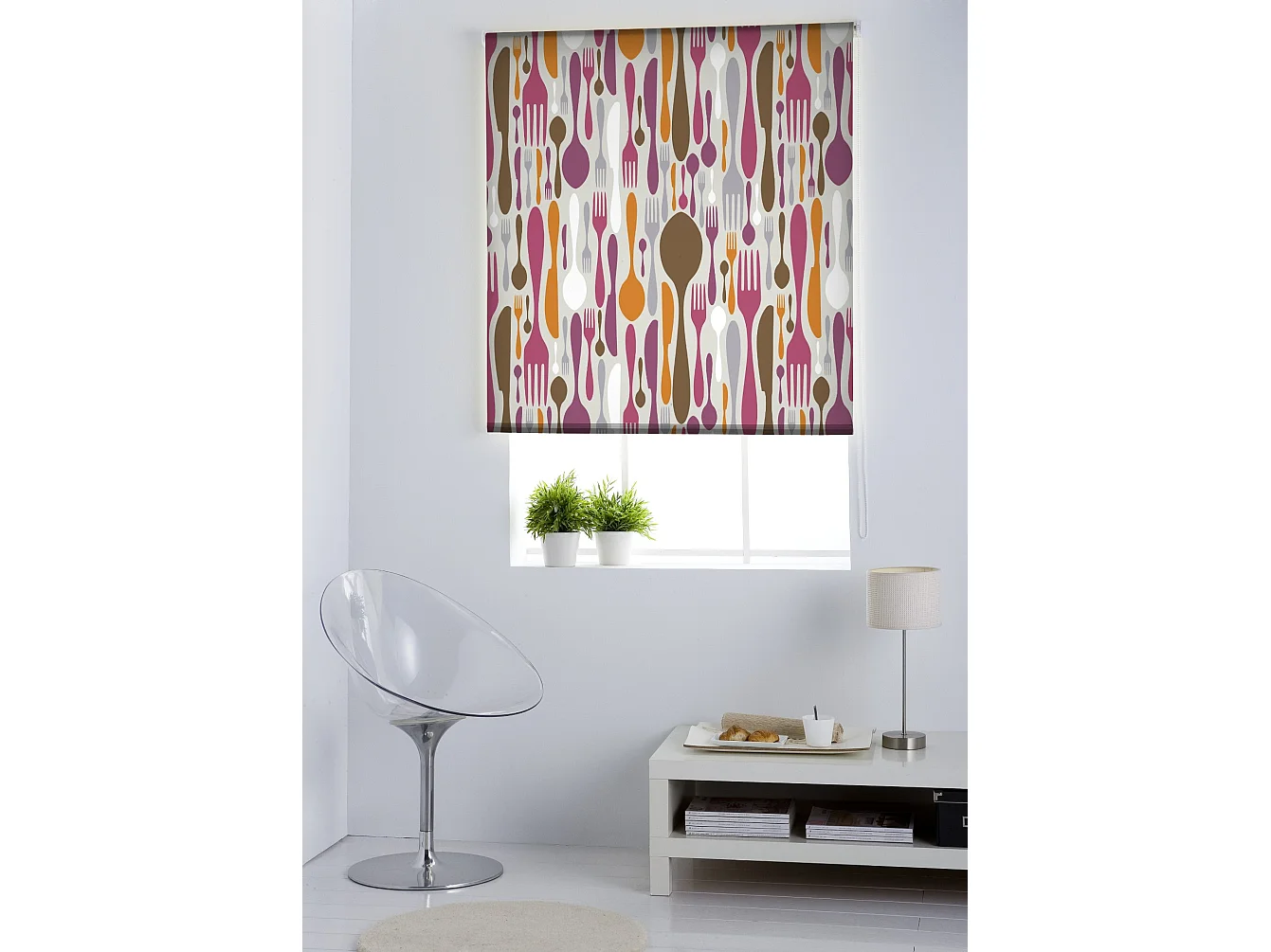 ESTORALIS | Estores Personalizados de COCINA | 130 x 255 cm (Ancho por Alto) Tamaño de Tela 127 x 250 cm | Modelo C-840 Color Unico