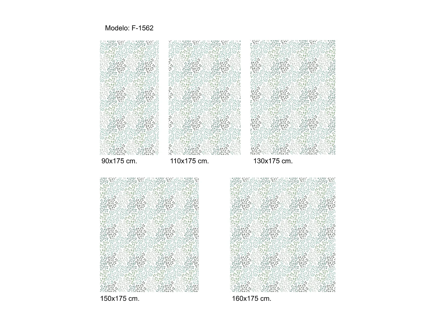 ESTORALIS | Estores Personalizados FLORES y PLANTAS  | 90 x 180 cm (Ancho por Alto) Tamaño de Tela 87 x 175 cm | Modelo F-1562 Color Unico