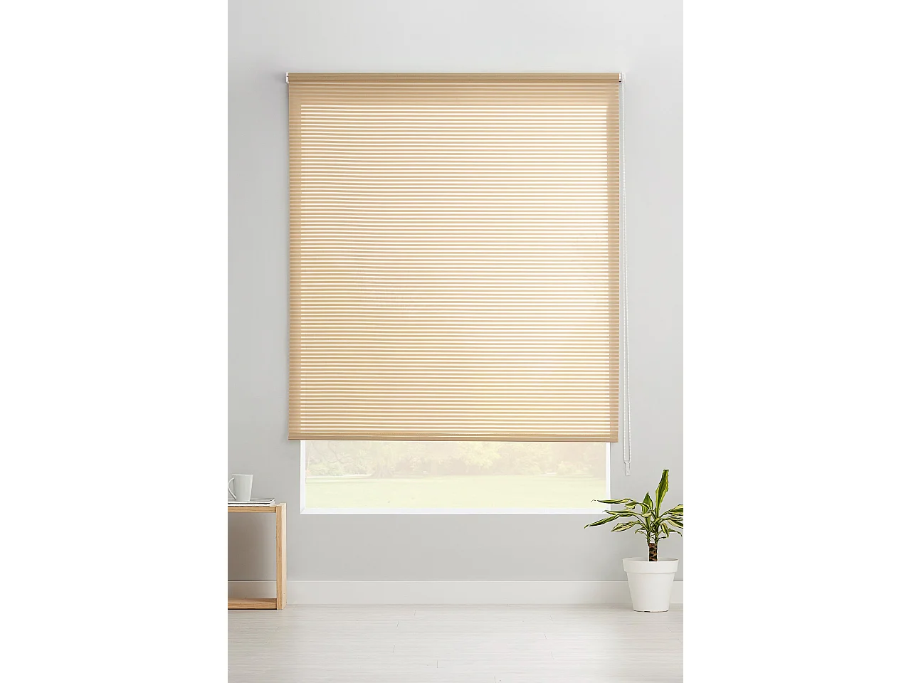 ESTORALIS | Estores Enrollables Translucidos  | 150 x 195 cm (Ancho por Alto) Tamaño de Tela 147 x 190 cm | Modelo ROBERT Color Turron