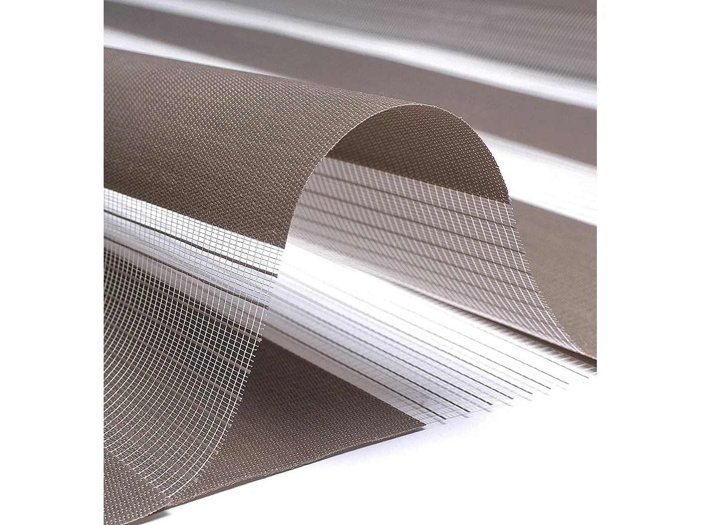 ESTORALIS | Estor Enrollable NOCHE y DIA | 105 x 180 cm (Ancho por Alto) Tamaño de Tela 102 x 175 cm | Modelo SANSA Color Tabaco